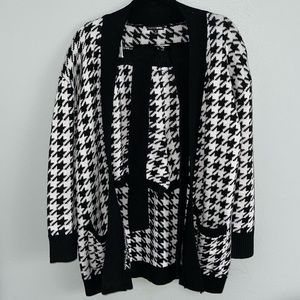 Two piece knit cardigan and shorts